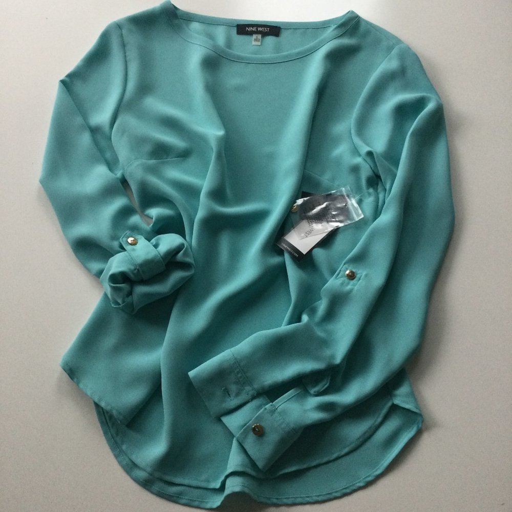 Nine West Women's long sleeve blouse